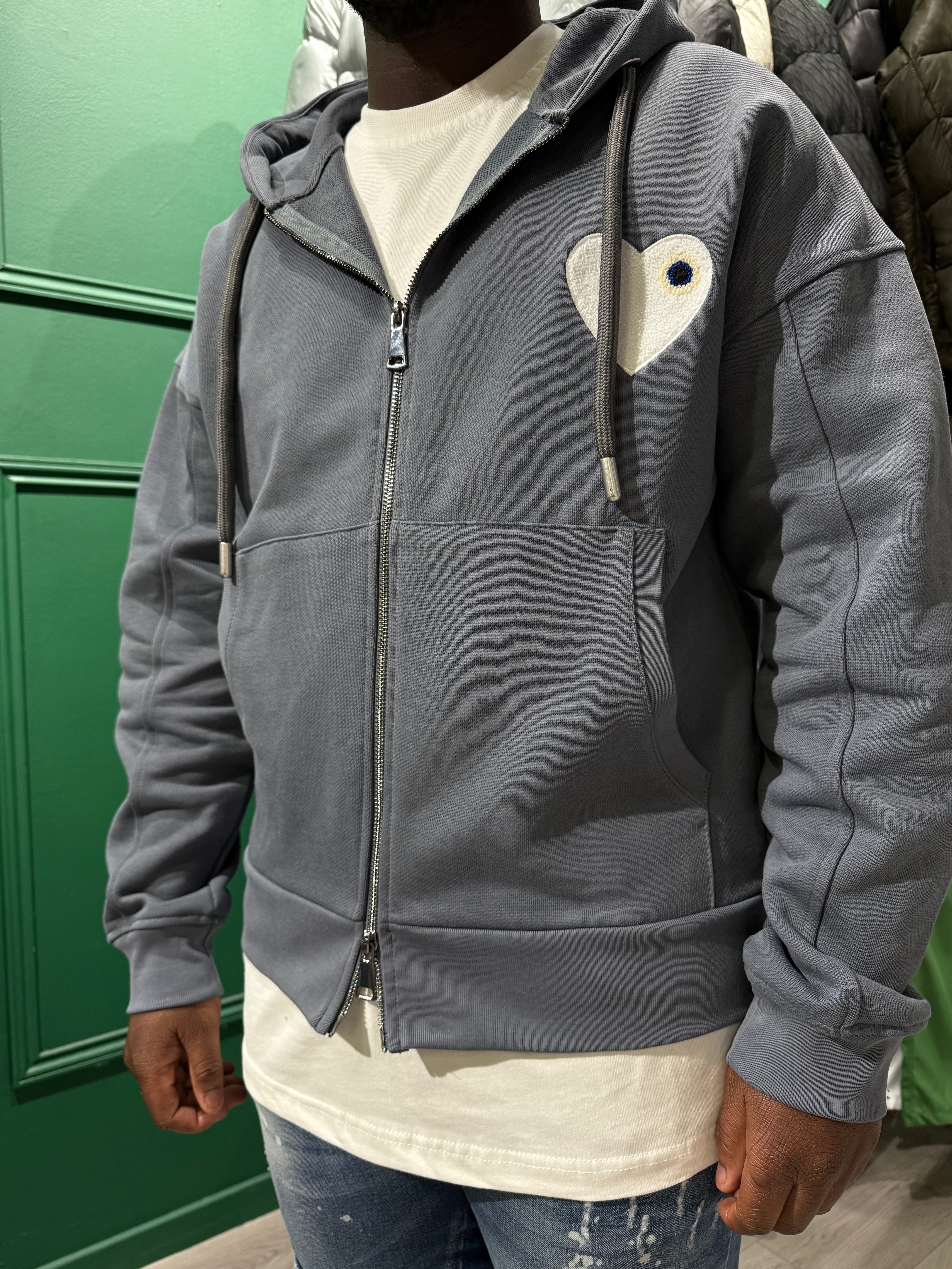 VESTE TINDER - GREY/WHITE