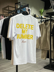 T-SHIRT- DELETE MY NUMBER