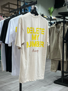 T-SHIRT- DELETE MY NUMBER