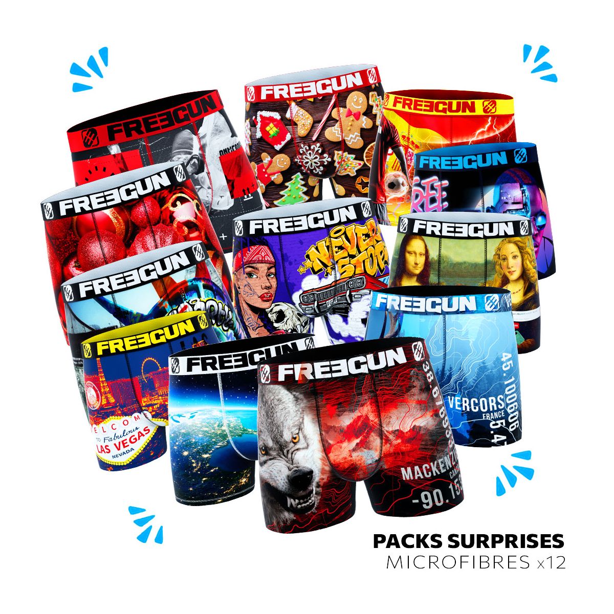 PACK SURPRISE 12 BOXERS